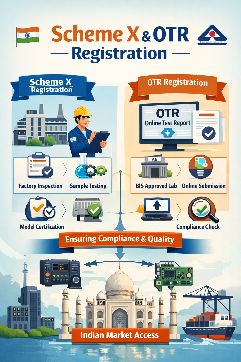 Scheme X and OTR Registration